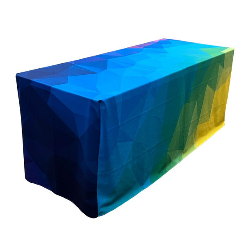 Boxed hemmed custom table cover