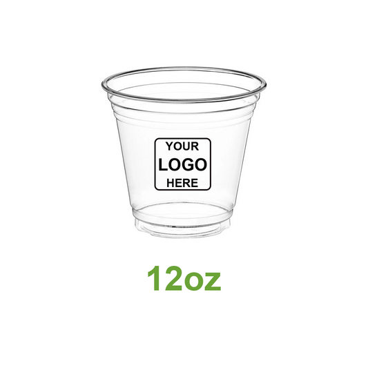 Custom printed 12oz PET cold drink cup