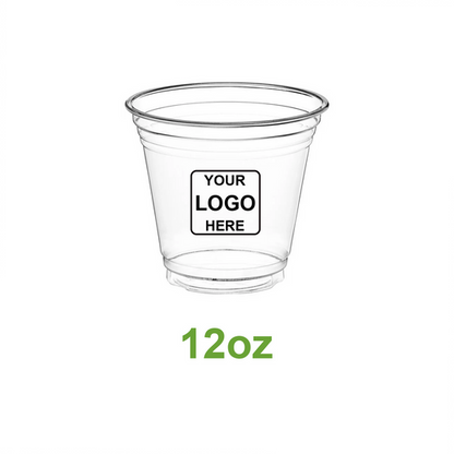 Custom printed 12oz PET cold drink cup
