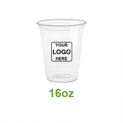 Custom printed 16oz PET cold drink cup