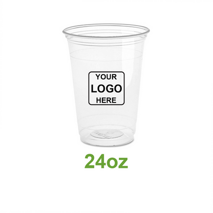 Custom printed 24oz PET cold drink cup