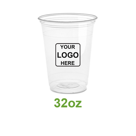 Custom printed 32oz PET cold drink cup