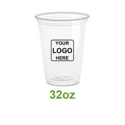 Custom printed 32oz PET cold drink cup