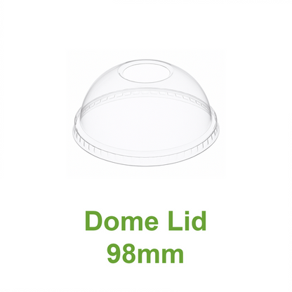 98mm dome PET lid for cold drink cups