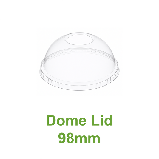 98mm dome PET lid for cold drink cups