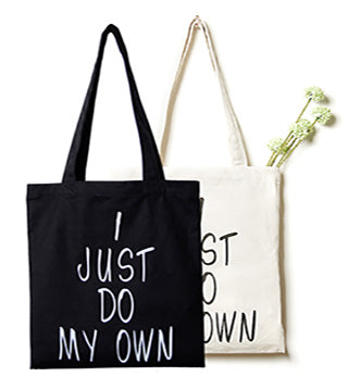 Custom printed canvas tote bag